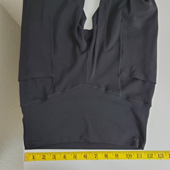 Aerie Leggings Womens Medium Real Me 7/8 Hi-Rise Short Inseam 23" Pockets Black - Picture 6 of 10